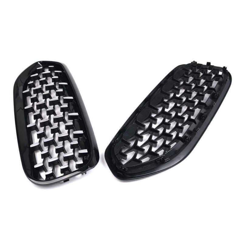 Diamond Style Gloss Black Front Kidney Grill Grille For BMW G29 Z4 2019-2022