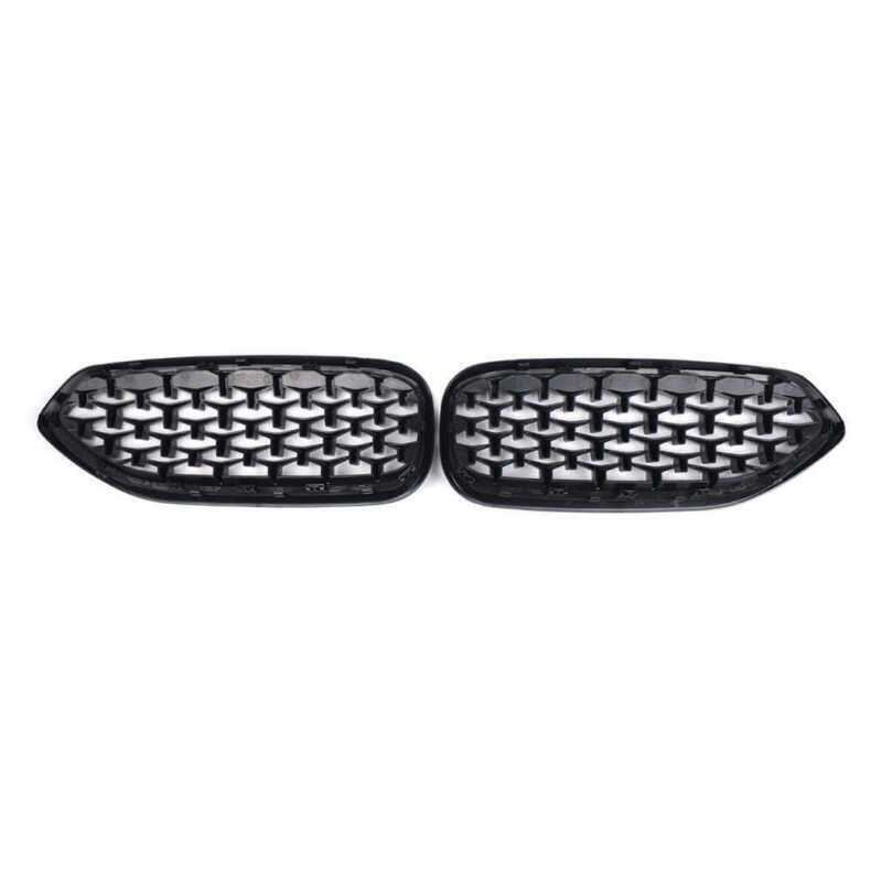 Diamond Style Gloss Black Front Kidney Grill Grille For BMW G29 Z4 2019-2022