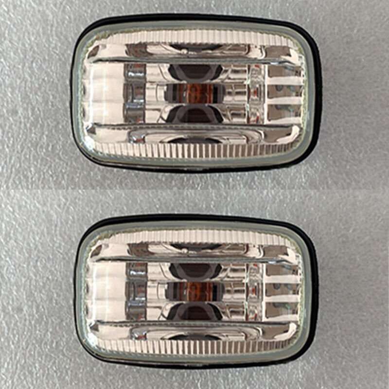 2x For Lexus LX470 1998-07 Front Fender Left Right Turn Signal Light White Cover