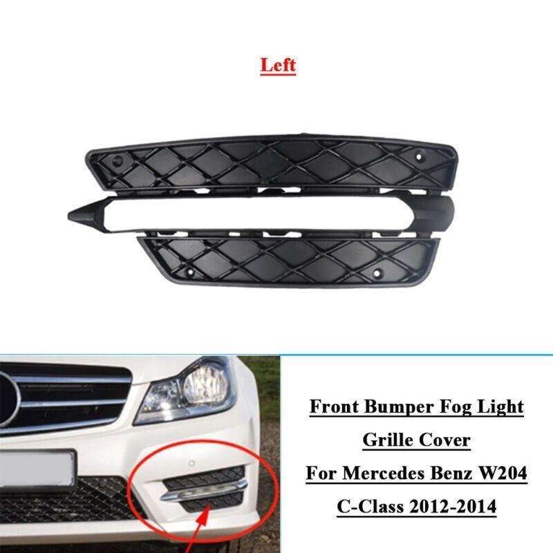Front Bumper Fog Light Grille Cover For Mercedes Benz W204 C-Class 12-14 Left