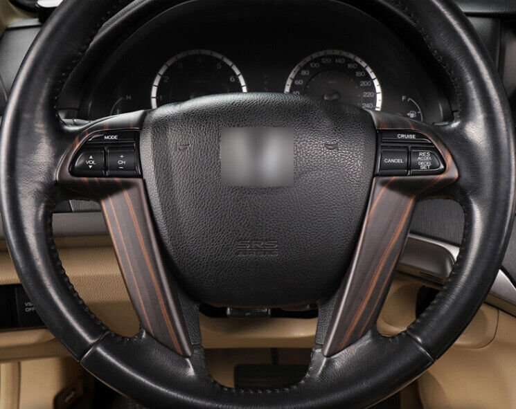 Peach Wood Grain Steering Wheel Strip Trim For Honda Accord Crosstour 2008-2012