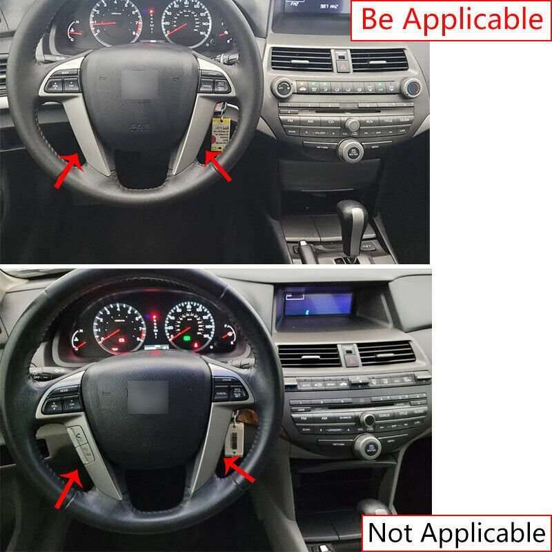 Peach Wood Grain Steering Wheel Strip Trim For Honda Accord Crosstour 2008-2012