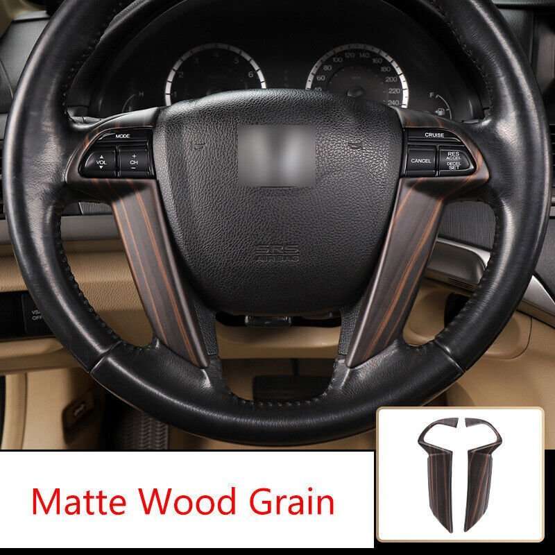 Peach Wood Grain Steering Wheel Strip Trim For Honda Accord Crosstour 2008-2012