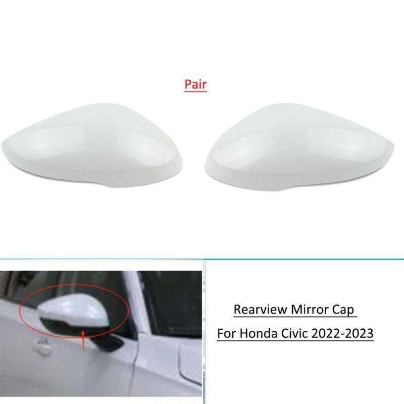 Pair Door Wing Rearview Mirror Cover Cap For Honda Civic 2022-2023