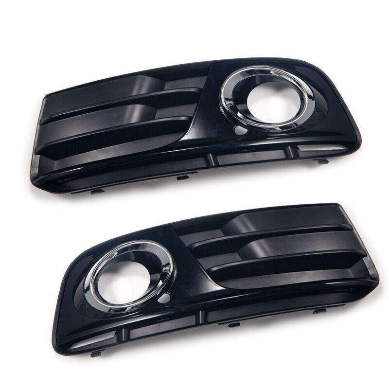 Front Bumper Fog Light Grille Bezel Cover Lower For Audi Q5 2013-2017 Pair