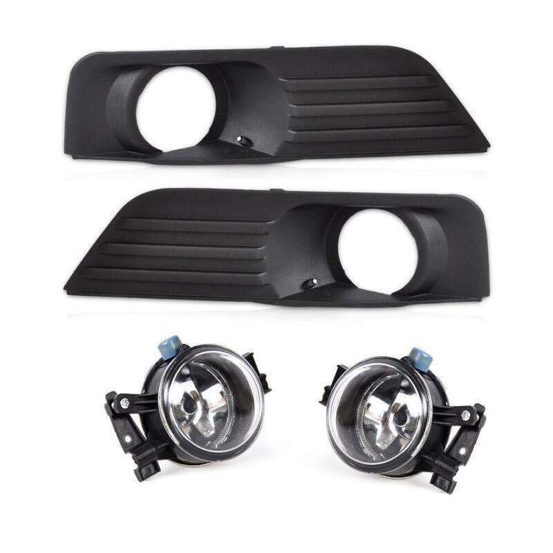 Front Lower Fog Light + Foglamp Grille w/ wire Kit Fit for Ford Focus 05-07