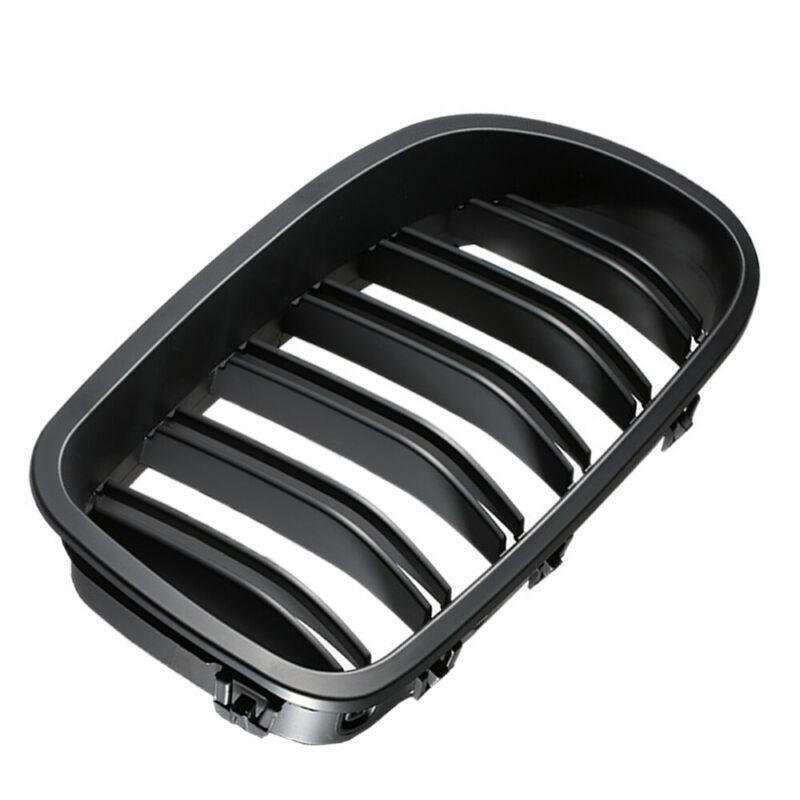 2X/Set Grill Matte Black Grille Dual Slat for BMW F10 F11 F18 5 Series M5 10-17
