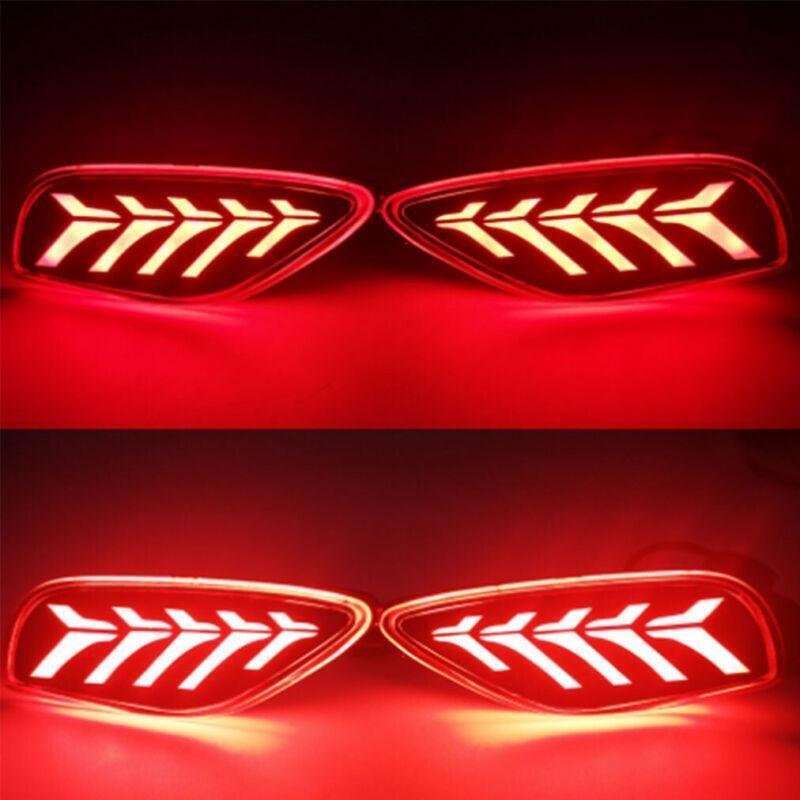 Rear Fog&amp;Brake Taillight Bumper Reflector Lights For Kia Seltos 19-21 Pair A