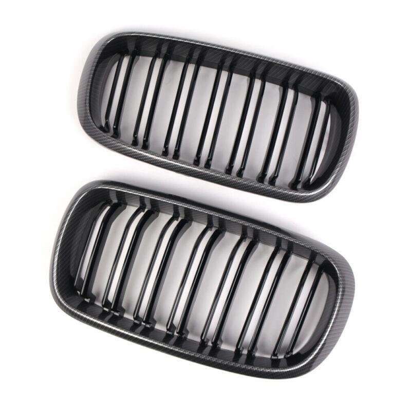 2pcs Carbon Fiber Front Kidney Grilles For BMW X5 F15 X5M F85 X6 F16 X6M F86