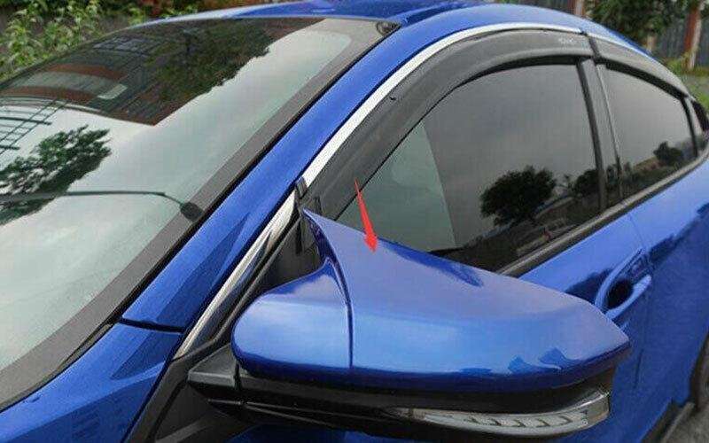 For Honda Civic Sedan Hatchback 16-2021 Blue OX Horn Rear View Side Mirror Cover