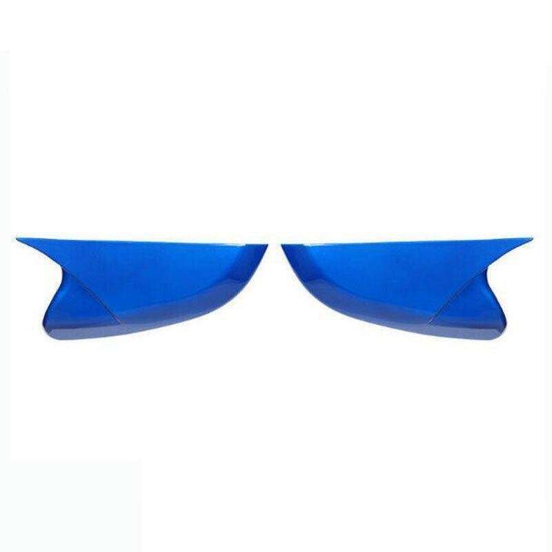For Honda Civic Sedan Hatchback 16-2021 Blue OX Horn Rear View Side Mirror Cover