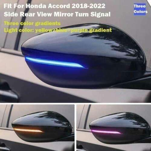 For Honda Accord 2018-2022 LED Side Rear View Mirror Streamer Turn Signal Lamp