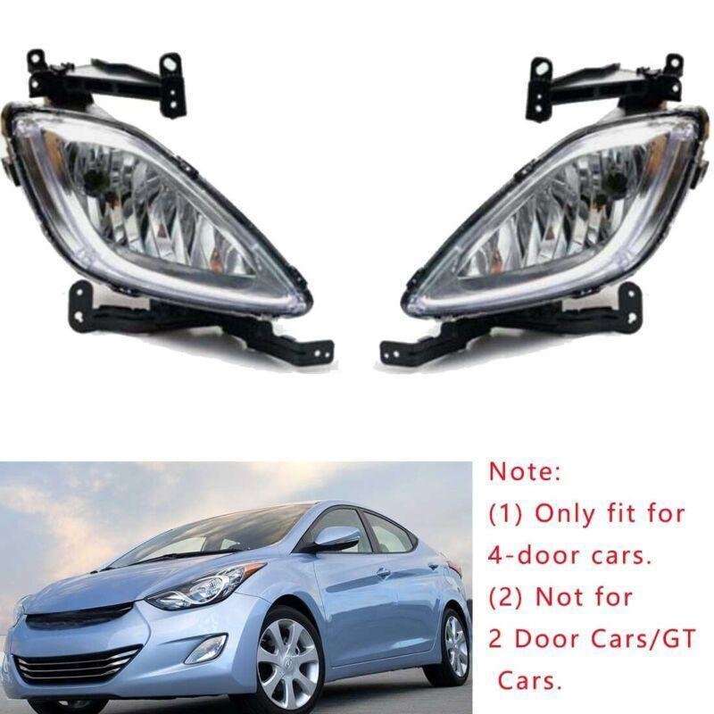 Fits For Hyundai Elantra 2011-2012 1 Pair Front Bumper Fog Light Driving Lamps