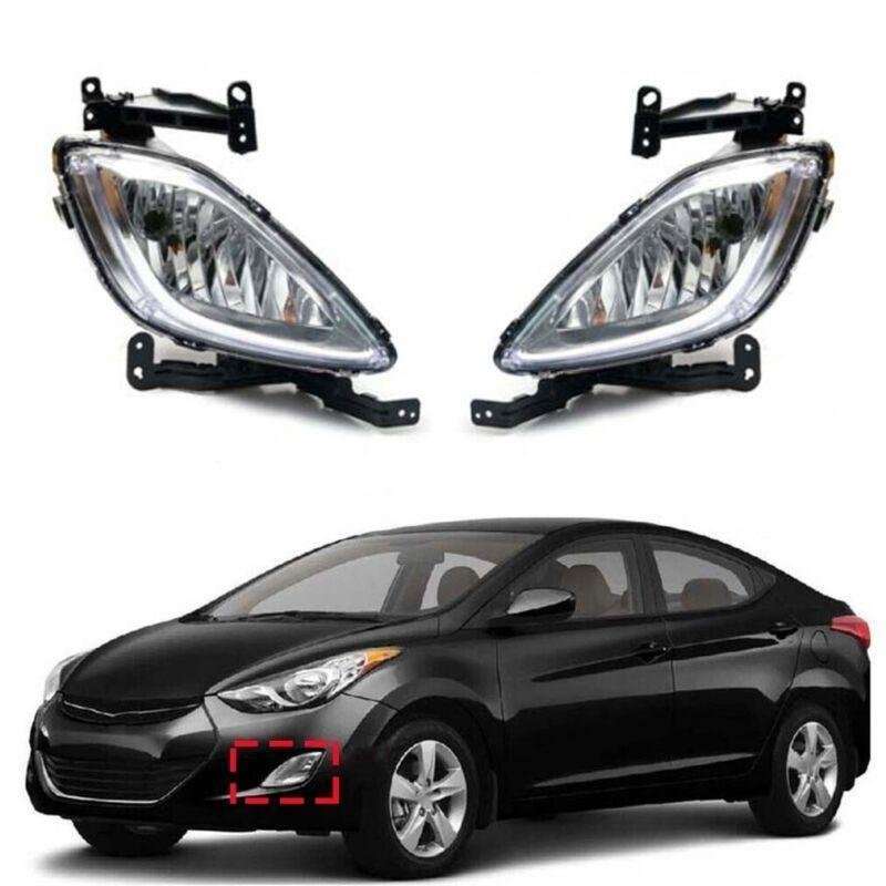 Fits For Hyundai Elantra 2011-2012 1 Pair Front Bumper Fog Light Driving Lamps