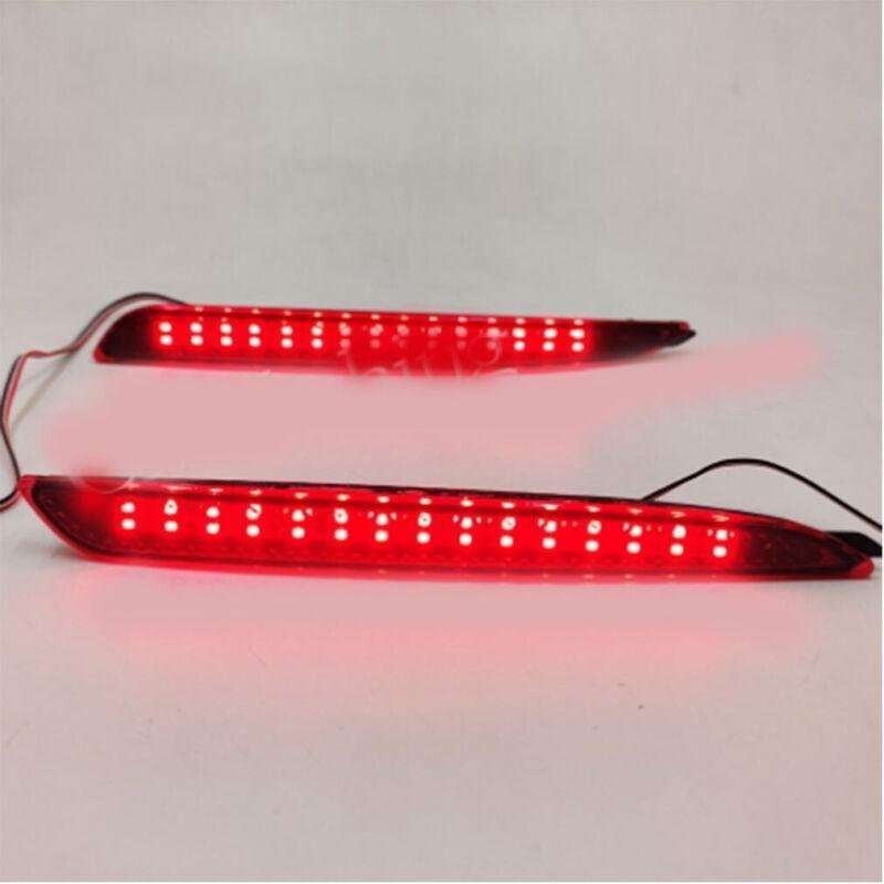 Rear Fog Brake Taillight Bumper Reflector Light For Mazda 3 Speed 2010-2015 Pair