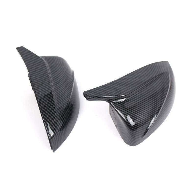 2x Wing Mirror Cover Cap For Audi A3/S3/RS3 Models 2014-2020 Carbon Fiber