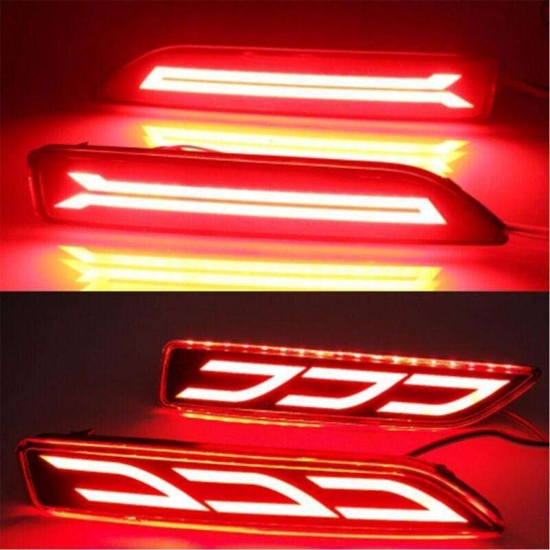 Rear Brake Taillight Bumper Reflector Lights For Honda CRV 07-09 CITY Pair B1