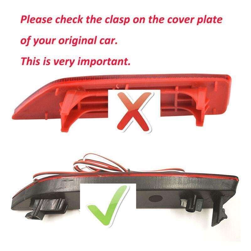 Rear Brake Taillight Bumper Reflector Lights For Honda CRV 07-09 CITY Pair B1