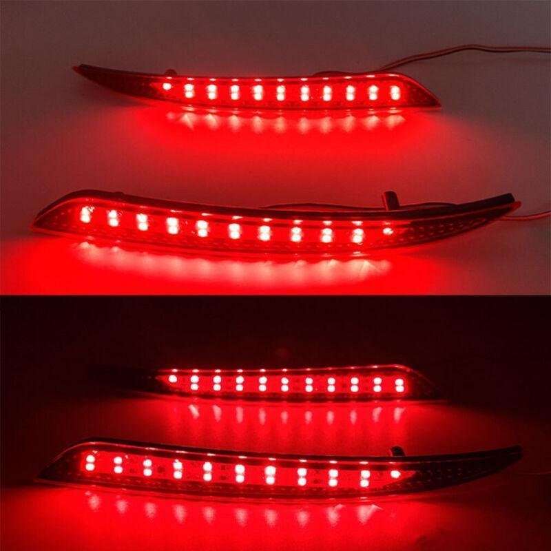 Rear Brake Taillight Bumper Reflector Light For Ford Fusion Mondeo 13-18 Pair B