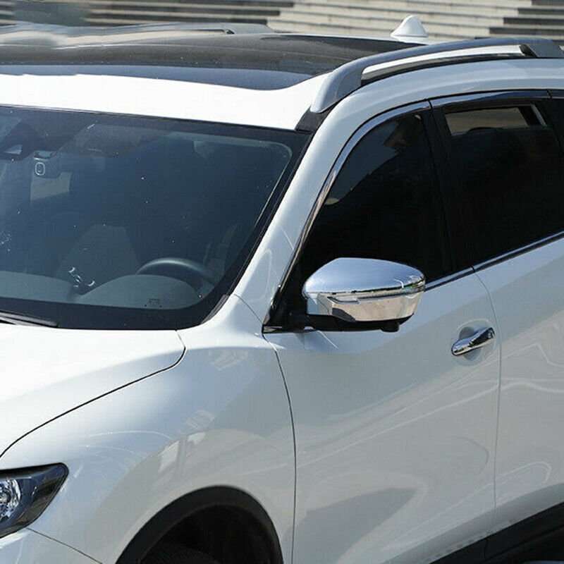 For Nissan Rogue 2014-2020 Chrome Side Door Rearview Mirror Cover Overlay cap