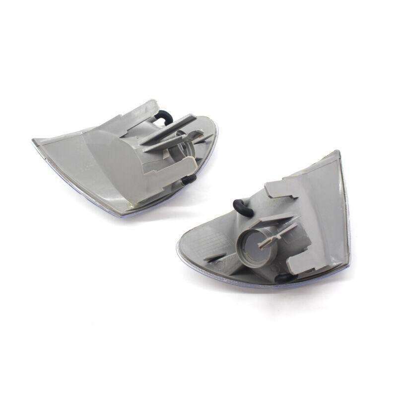 Pair Clear Crystal Corner Parking Signal Lights Fit 98-01 BMW E46 3-Series Sedan