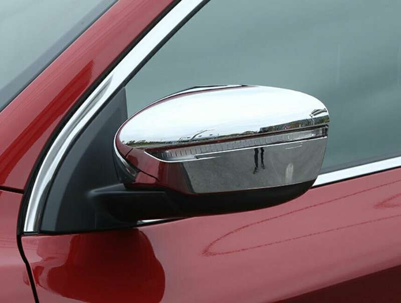 For Nissan Rogue 2014-2020 Chrome Side Door Rearview Mirror Cover Overlay cap