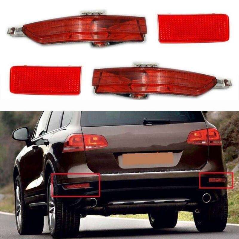 Fits For VW Touareg 2011-2014 1 Pair Rear Bumper Reflector Light Brake Lamp
