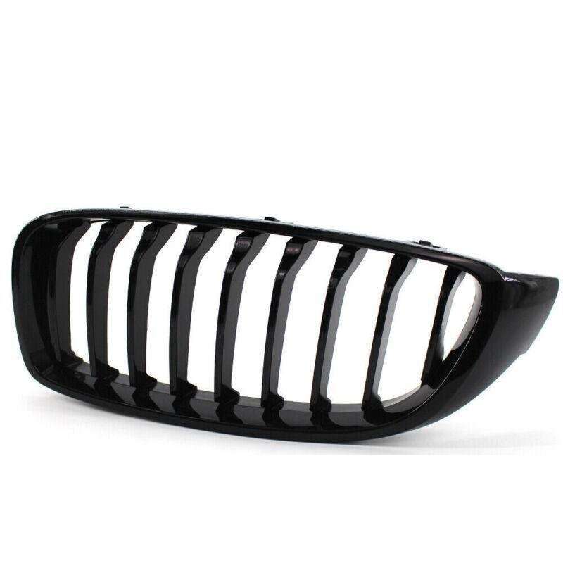 2X/Set Car Grille Shiny Black for BMW 4 Series F32 F33 F36 F82 Coupe Mesh Grill