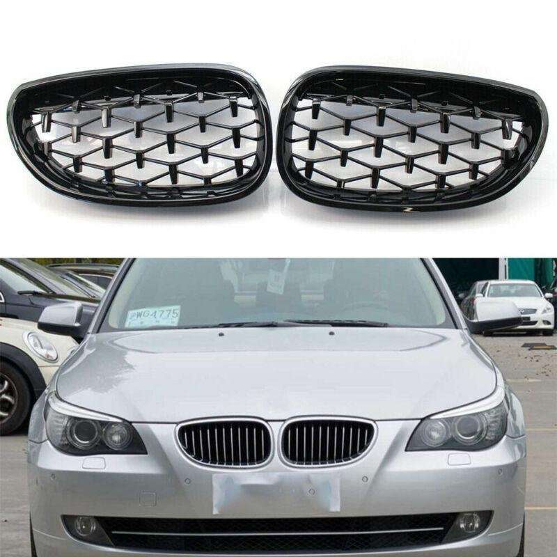 Fit For BMW E60 03-09 5 Series Brand New Grille Black Diamond Metero Style