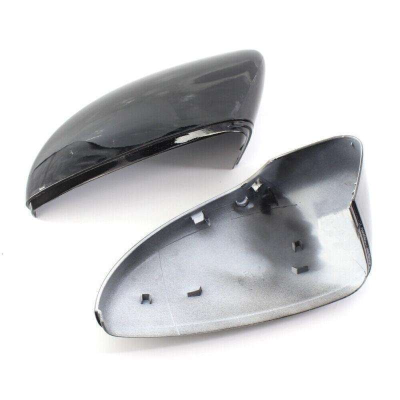 Pair Gloss Black Wing Mirror Cover Cap for VW Beetle/CC/Eos/Jetta/Passat 09-12