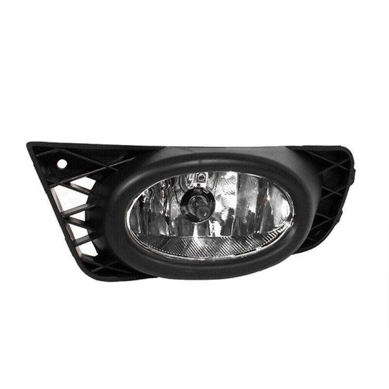 Front Bumper Fog Lights Lamp Black Cover For Honda Civic 4DOOR 2009-2011 Left