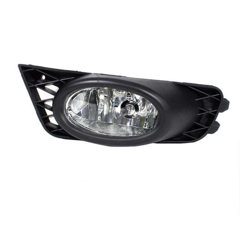 Front Bumper Fog Lights Lamp Black Cover For Honda Civic 4DOOR 2009-2011 Left