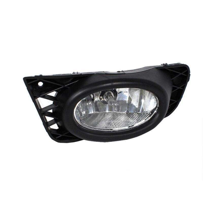 Front Bumper Fog Lights Lamp Black Cover For Honda Civic 4DOOR 2009-2011 Left