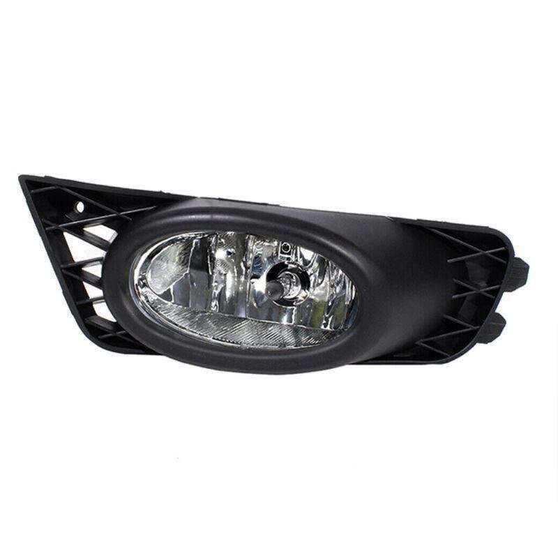 Front Bumper Fog Lights Lamp Black Cover For Honda Civic 4DOOR 2009-2011 Left