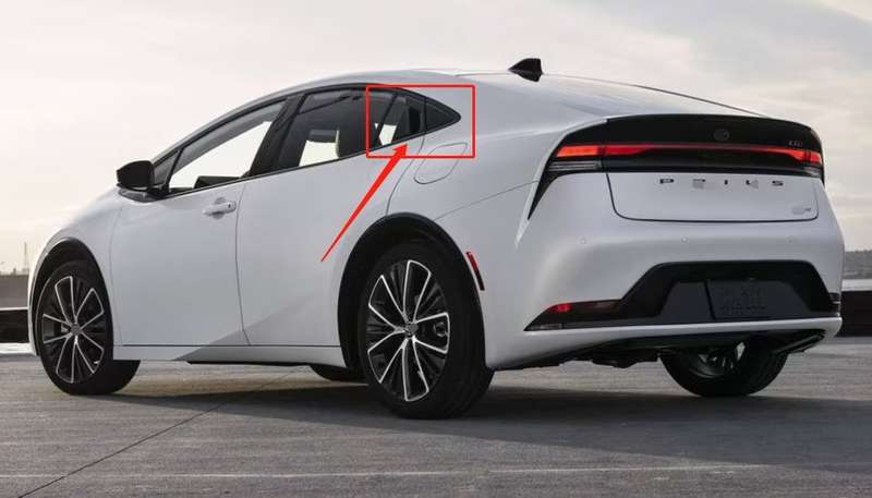 For Toyota Prius 2023 Chrome ABS Rear Exterior Side Door Bowl Cover Trim 6PCS