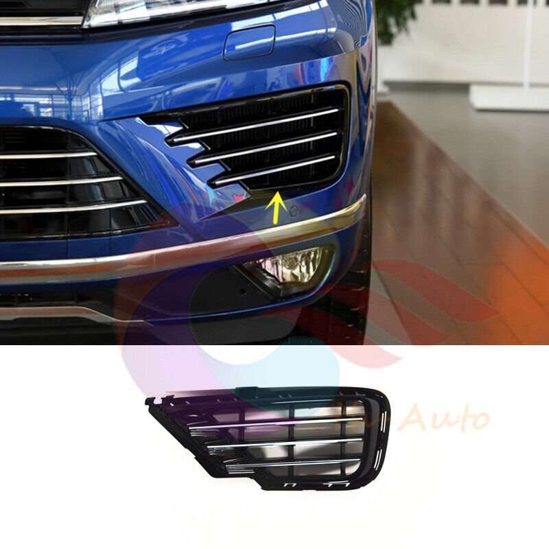 Left Side Front Bumper Grille For Volkswagen Touareg V6 &amp; TDI &amp; R-Line 2015-2018