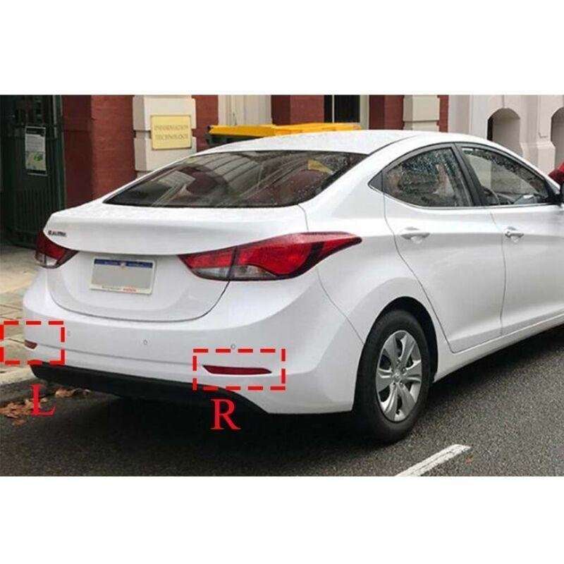 For Hyundai Elantra Sedan 2014-2016 1 Pair Rear Bumper Reflector Light Cover