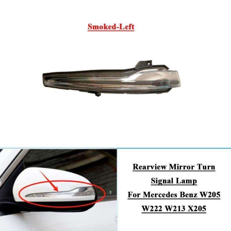 Rearview Mirror Turn Signal Lamp For Mercedes Benz W205 W222 W213 Left Smoked