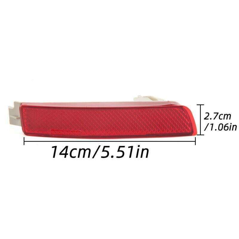 Pair Left+Right Side Rear Reflector Bumper Light Nissan For Sentra 2015-2018