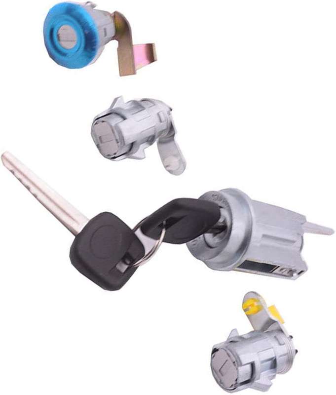 Ignition Switch Door Trunk Lock Cylinder Set for Toyota Corolla 1987-1992