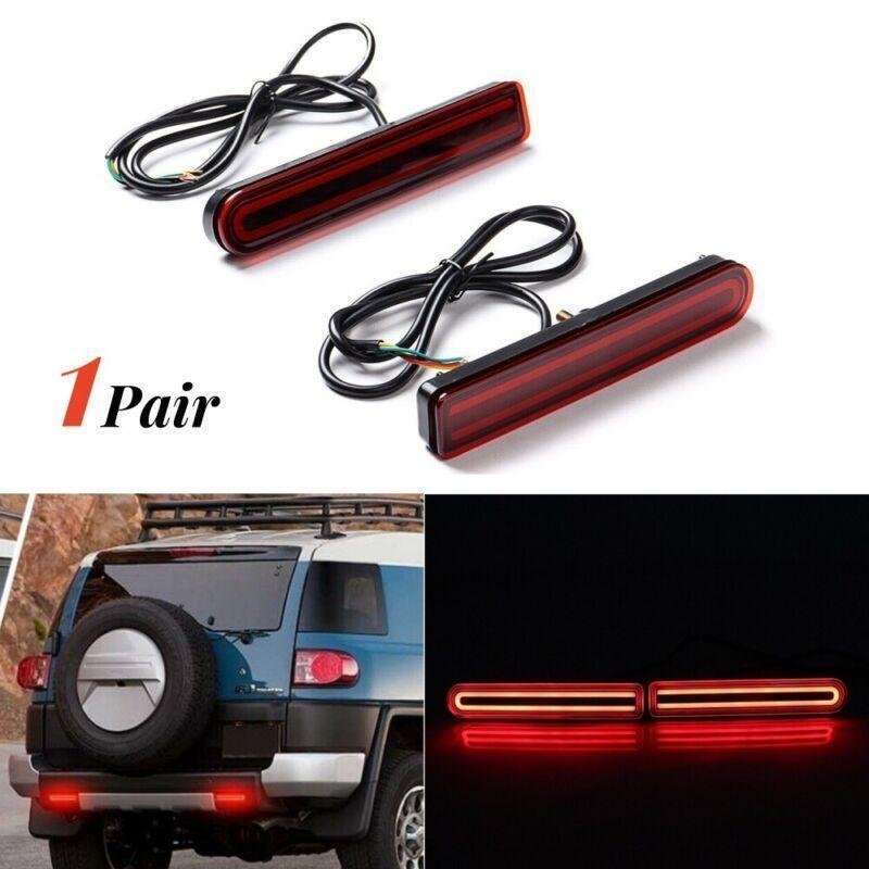 2pcs LED Rear Bumper Reflector Light For Toyota FJ Cruiser 2007 2008 2009-2014