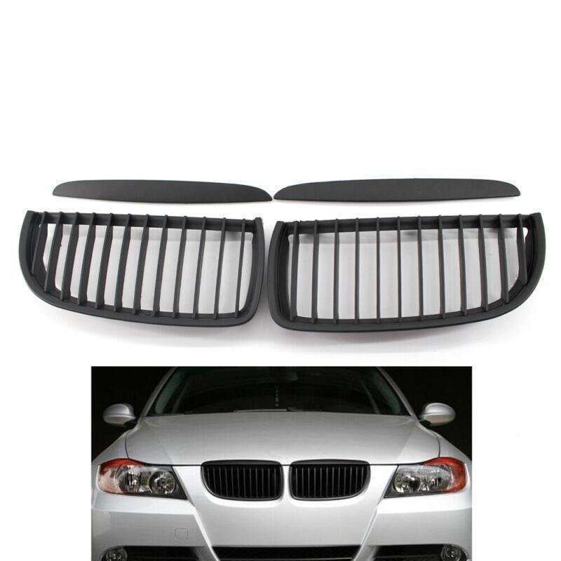 Matte Black Car Front Grille Fit for BMW 3 Series E90 E91 2005-2008 Mesh Grill