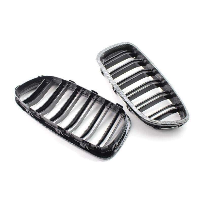 2 Line Carbon Fiber Printed Car Grille Sedan/Wagon Fit for BMW F10 F18 M5 11-14