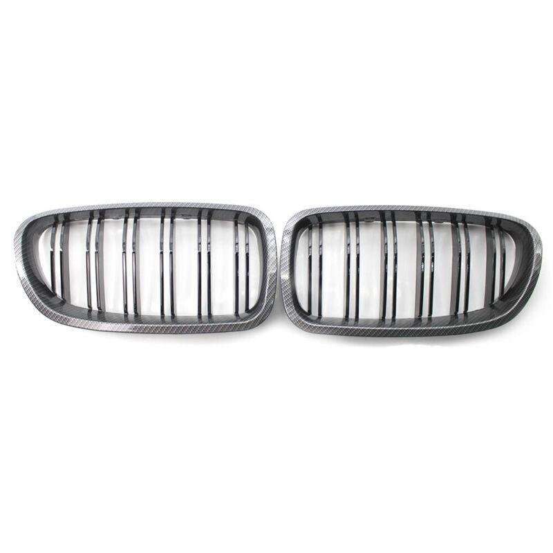 2 Line Carbon Fiber Printed Car Grille Sedan/Wagon Fit for BMW F10 F18 M5 11-14