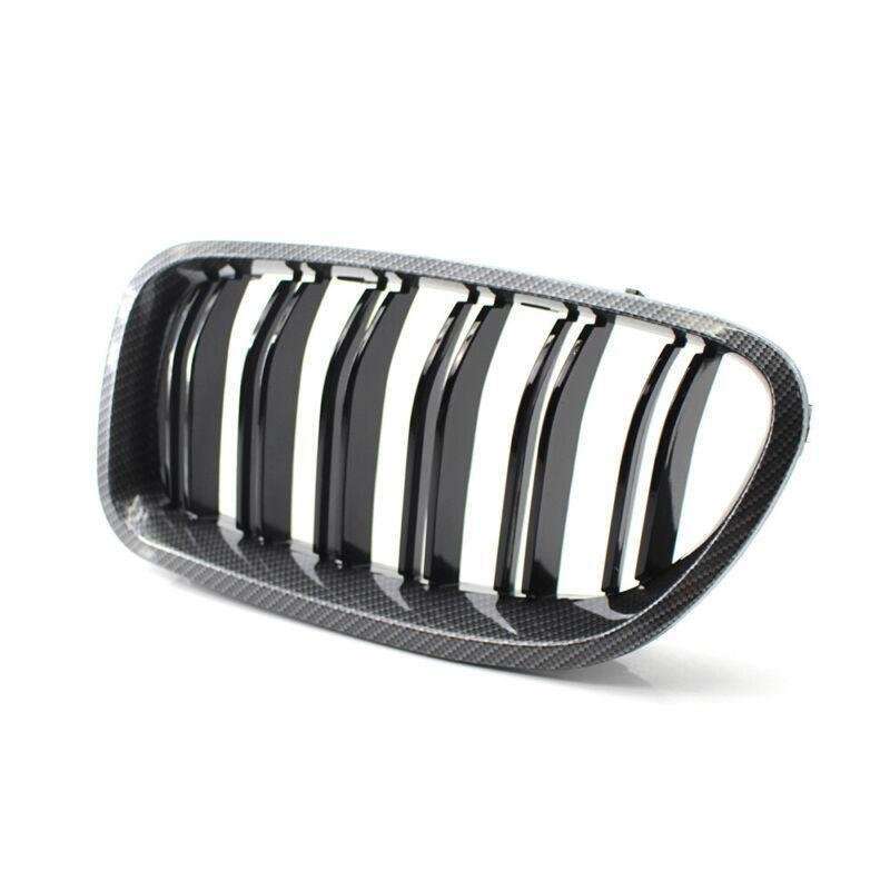 2 Line Carbon Fiber Printed Car Grille Sedan/Wagon Fit for BMW F10 F18 M5 11-14