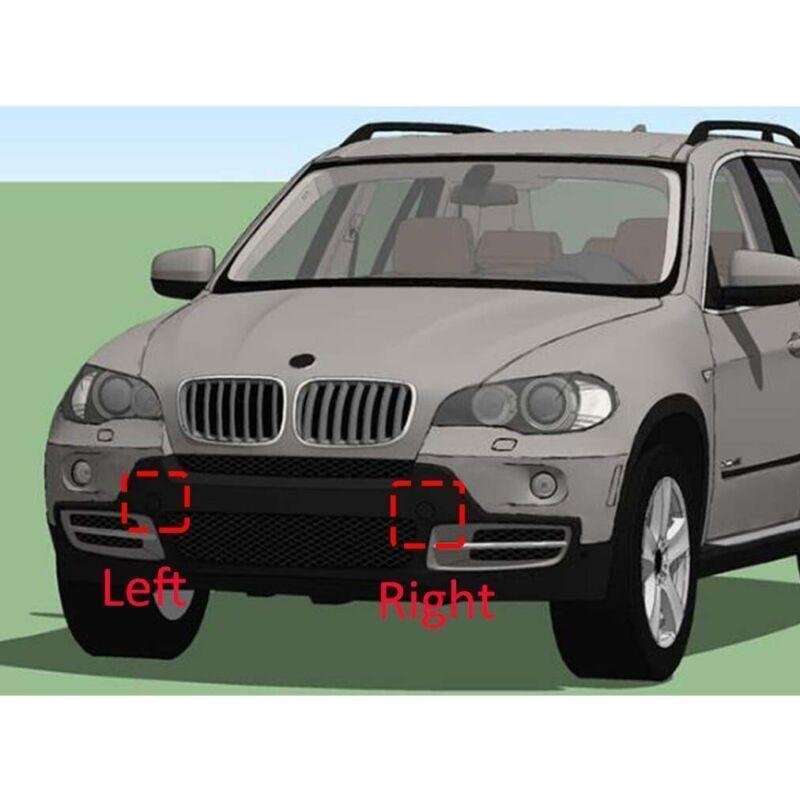 For BMW X5 E70 2006-2010 Left Side Front Bumper Tow Trailer Hook Eye Cover Caps