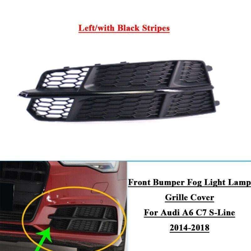 Front Bumper Fog Light Grille Cover For Audi A6 C7 2014-2018 Left 4G0807681AN