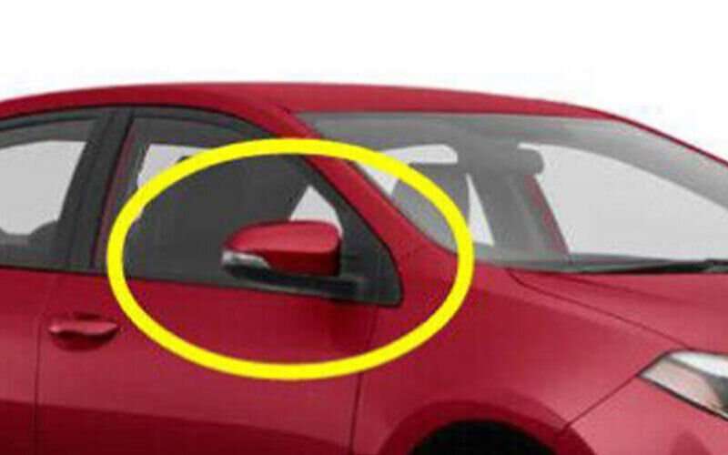 For Toyota Corolla 2014-2018 Red Rear View Side Mirror Cover Trim Replace 2PCS