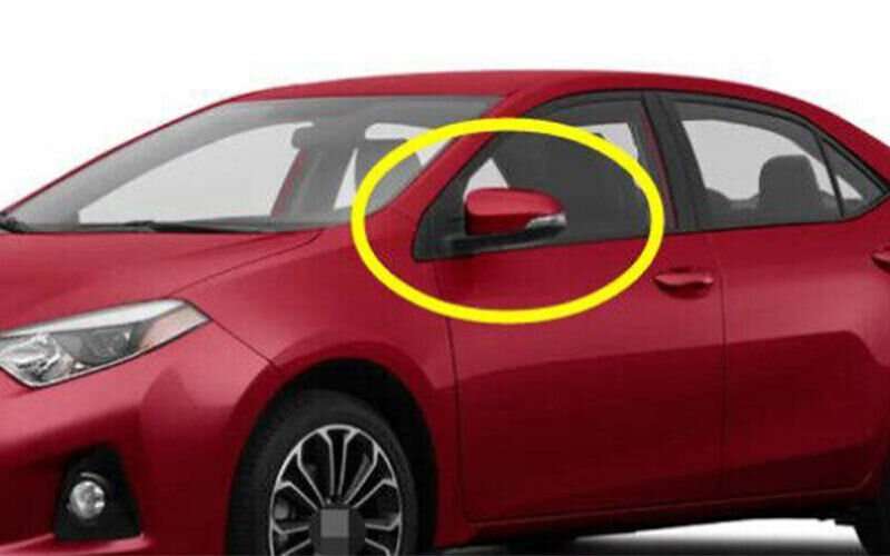 For Toyota Corolla 2014-2018 Red Rear View Side Mirror Cover Trim Replace 2PCS