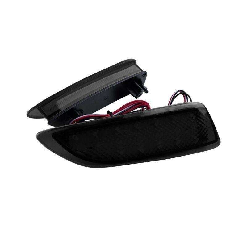 2x Smoke Lens Bumper Reflector LED Tail Brake Light For 2011-2013 Toyota Corolla